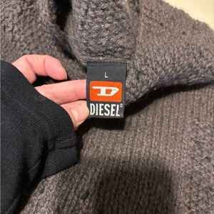 Diesel Brown Knit Sweater